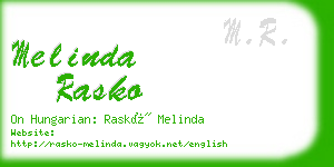 melinda rasko business card